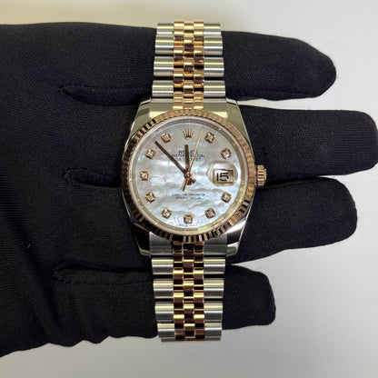 Rolex Datejust 36mm MOP Dial Watch Ref# 116231