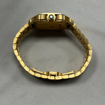 Cartier Santos 35mm Yellow Gold White Dial Watch Ref# WGSA0030 - Happy Jewelers Fine Jewelry Lifetime Warranty