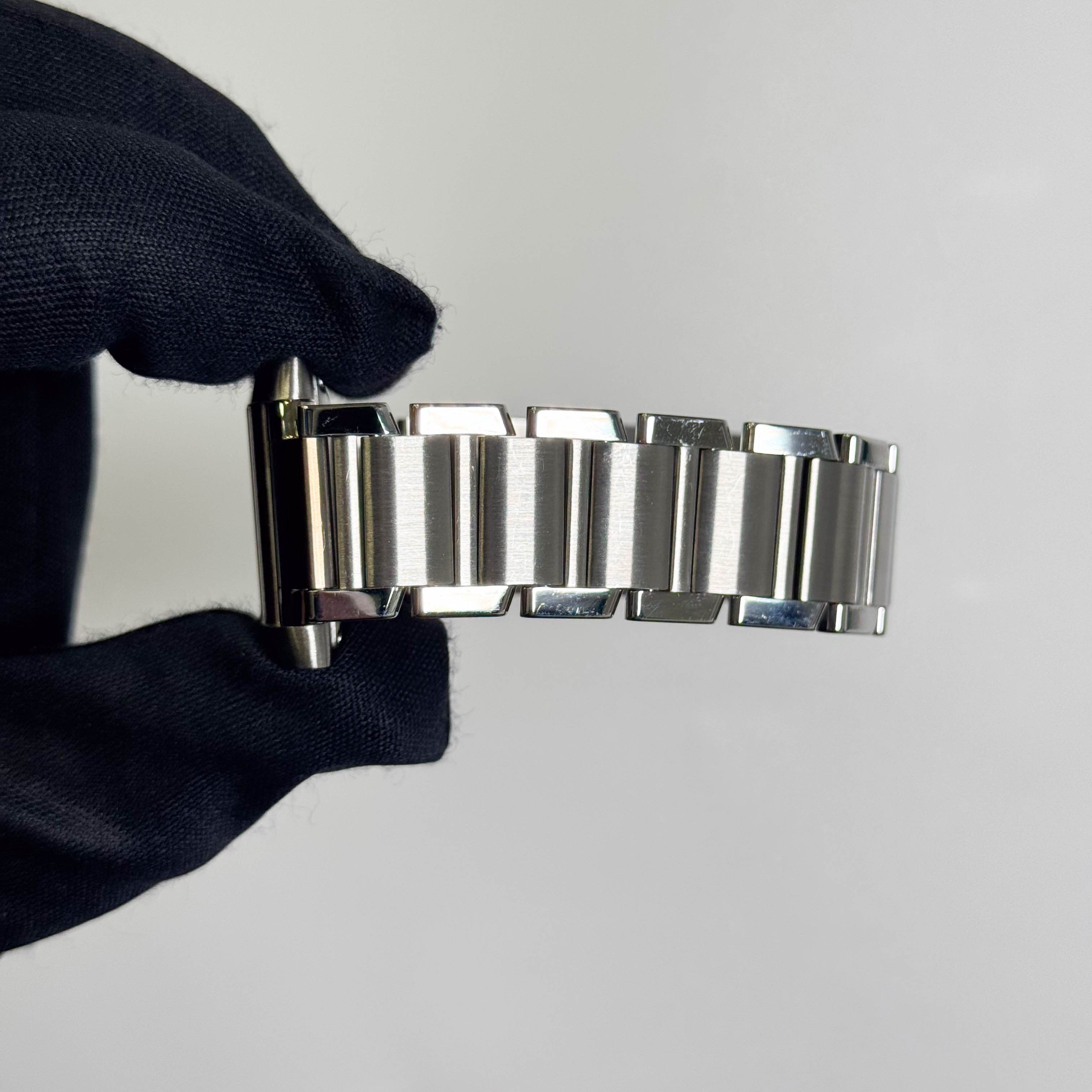 Cartier Tank Française Stainless Steel 28mm White Dial Watch Ref# W51002Q3 - Happy Jewelers Fine Jewelry Lifetime Warranty