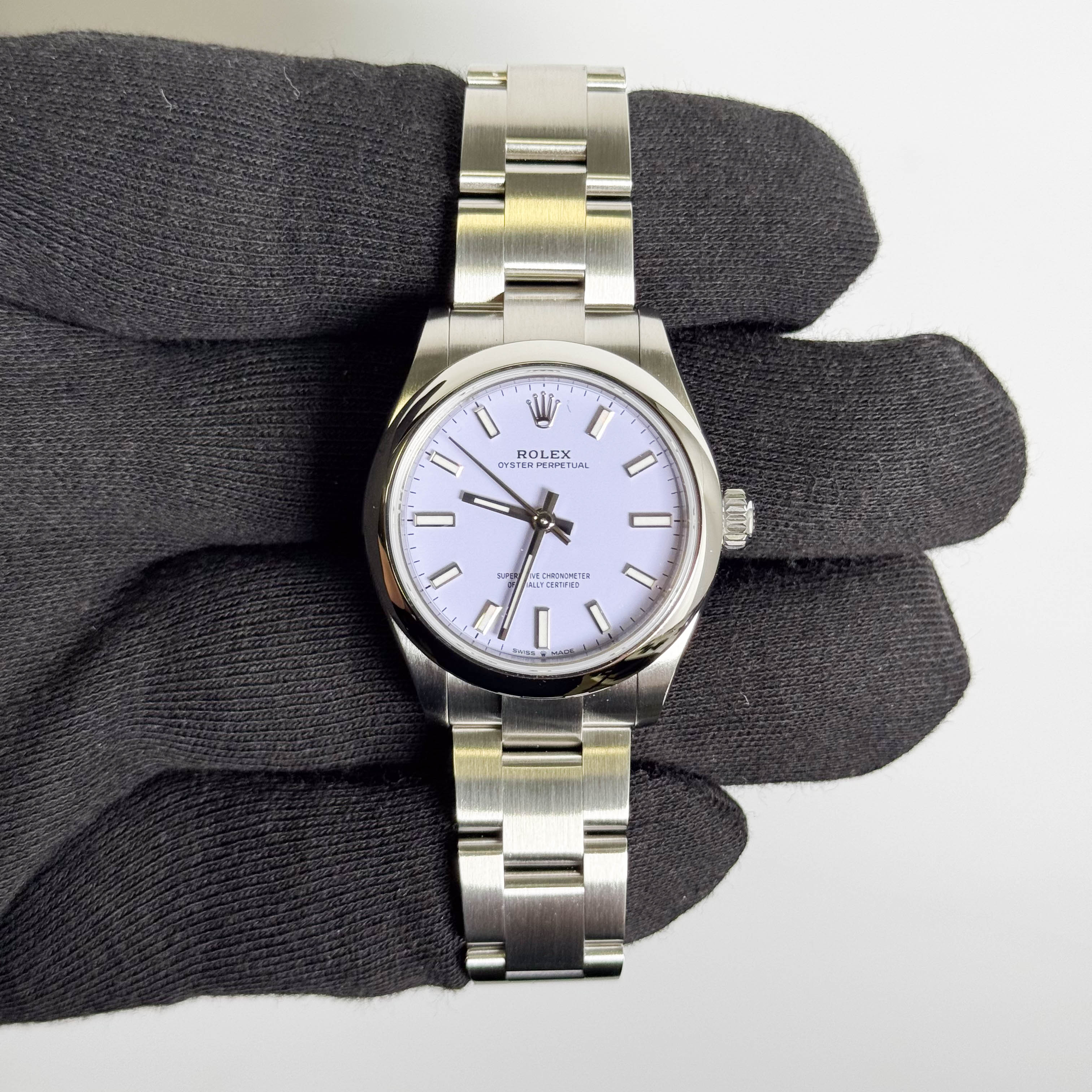 Rolex Oyster Perpetual 31mm Lilac Dial Watch Ref# 277200