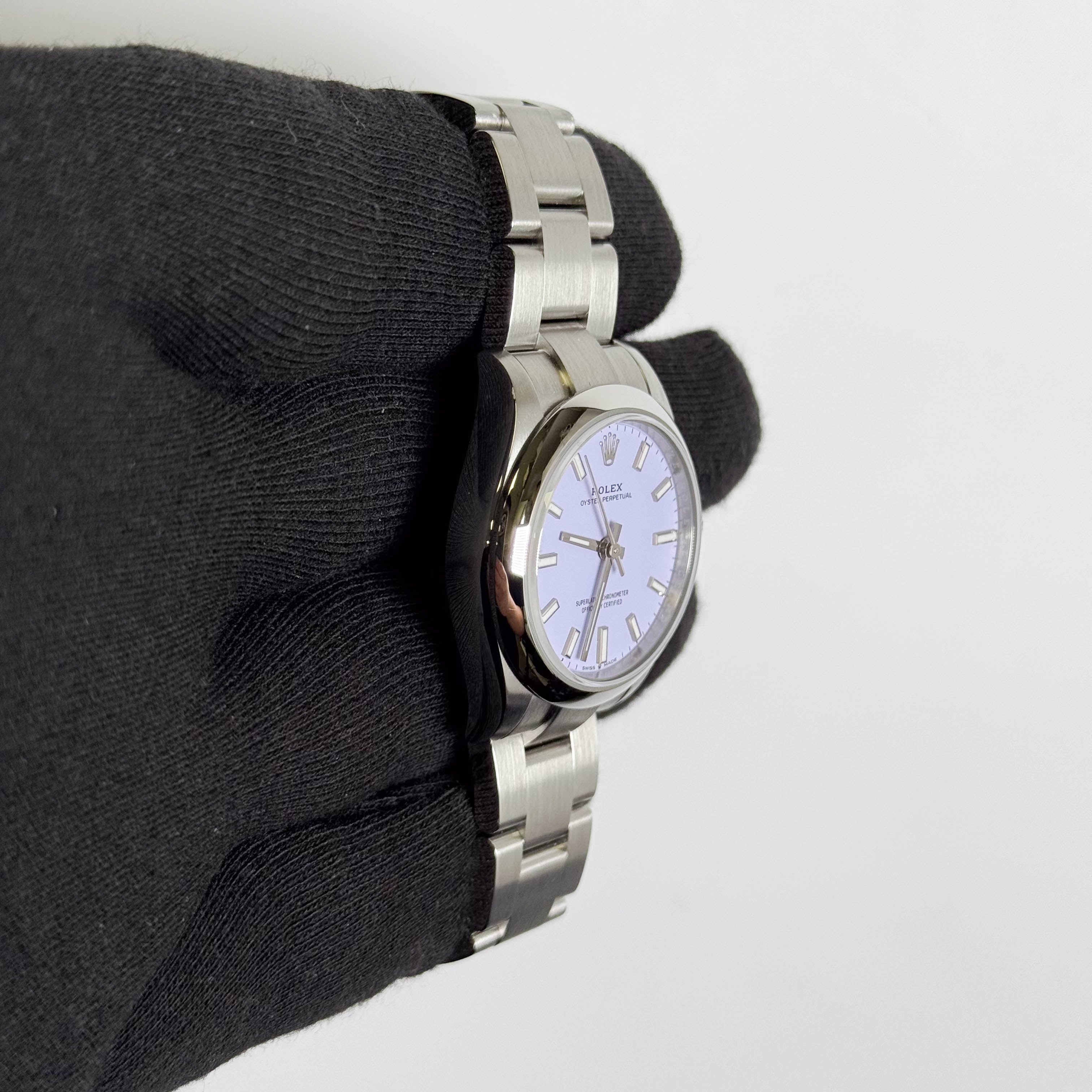 Rolex Oyster Perpetual 31mm Lilac Dial Watch Ref# 277200