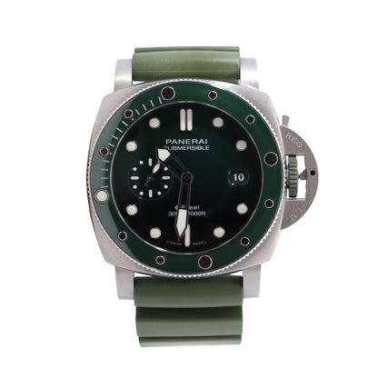 Panerai Submersible 44mm Green Dial Watch Ref# PAM01287 - Happy Jewelers Fine Jewelry Lifetime Warranty