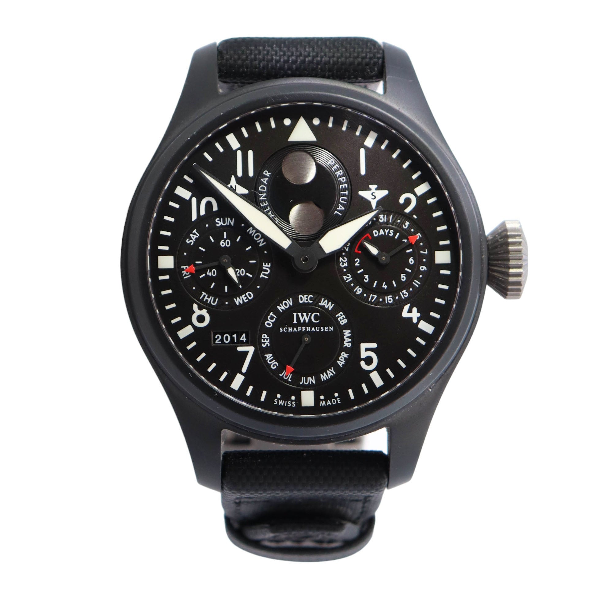 IWC Big Pilot 48mm Black Dial Watch Ref# IW5029-02 - Happy Jewelers Fine Jewelry Lifetime Warranty