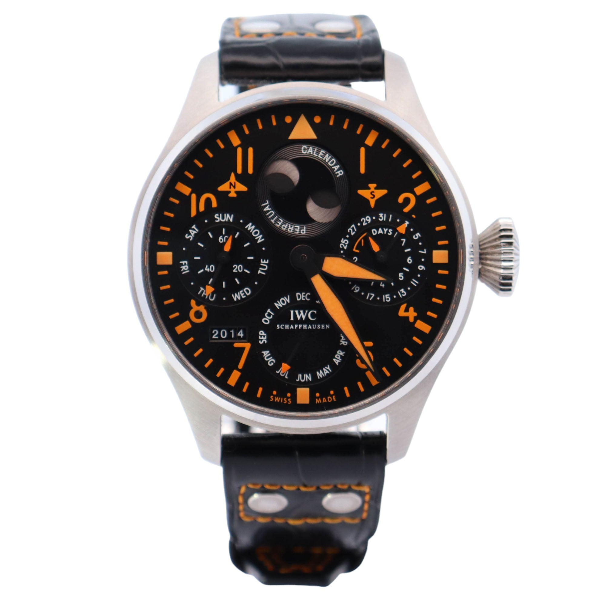 IWC Big Pilot 46mm Black Dial Watch Ref# IW5026-18 - Happy Jewelers Fine Jewelry Lifetime Warranty