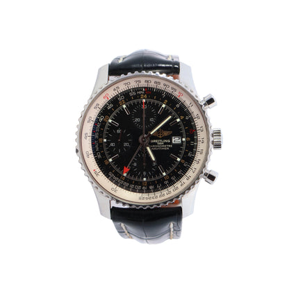 Breitling Navitimer 46mm Black Dial Watch Ref# A24322 - Happy Jewelers Fine Jewelry Lifetime Warranty