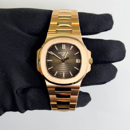 Patek Philippe Nautilus 40mm Brown Dial Watch Ref# 5711/1R-001