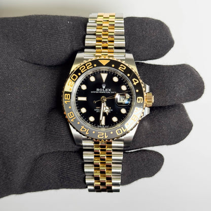 Rolex GMT-Master II Guinness 40mm Black Dial Watch Ref# 126713GRNR - Happy Jewelers Fine Jewelry Lifetime Warranty