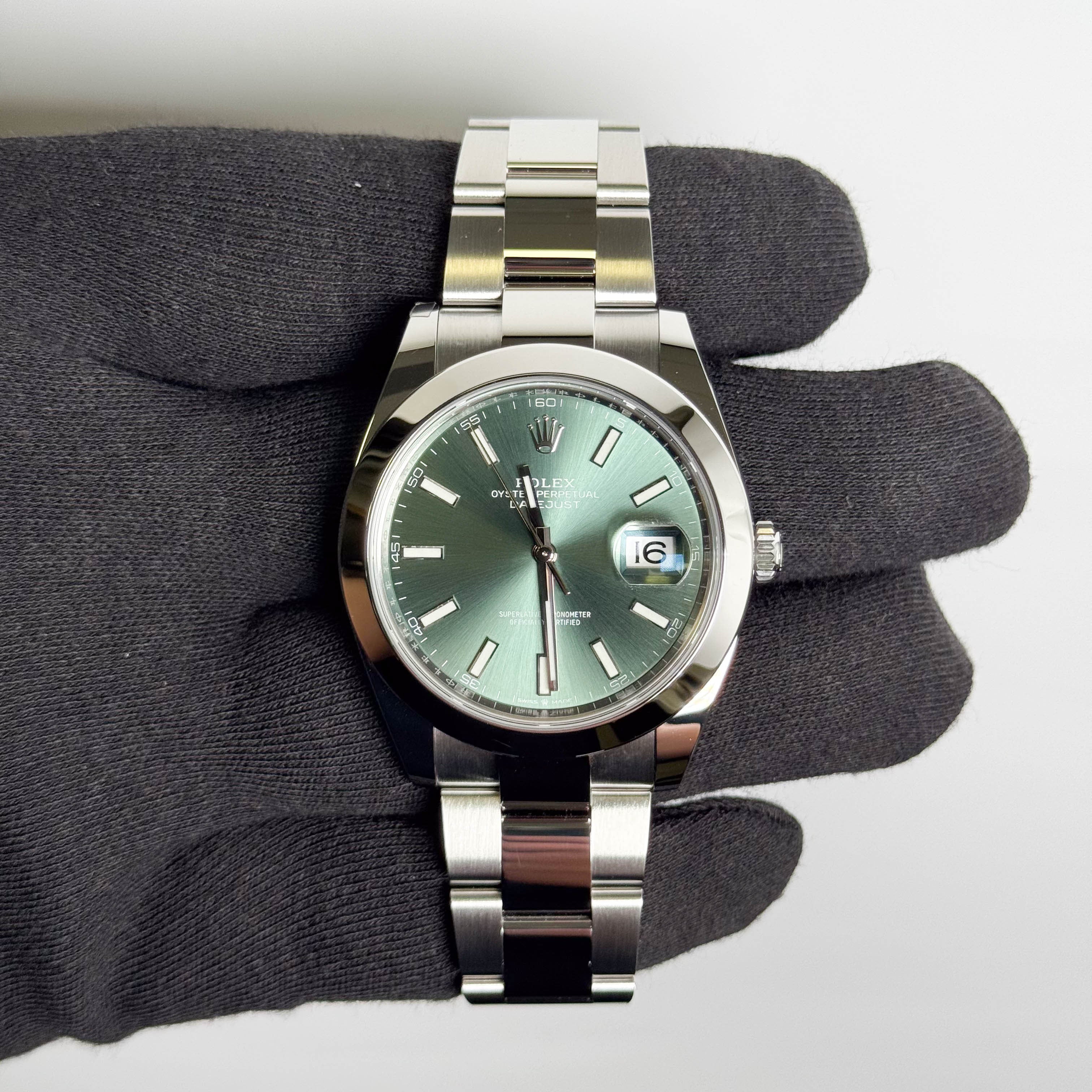 Rolex Datejust 41mm Green Dial Watch Ref# 126300