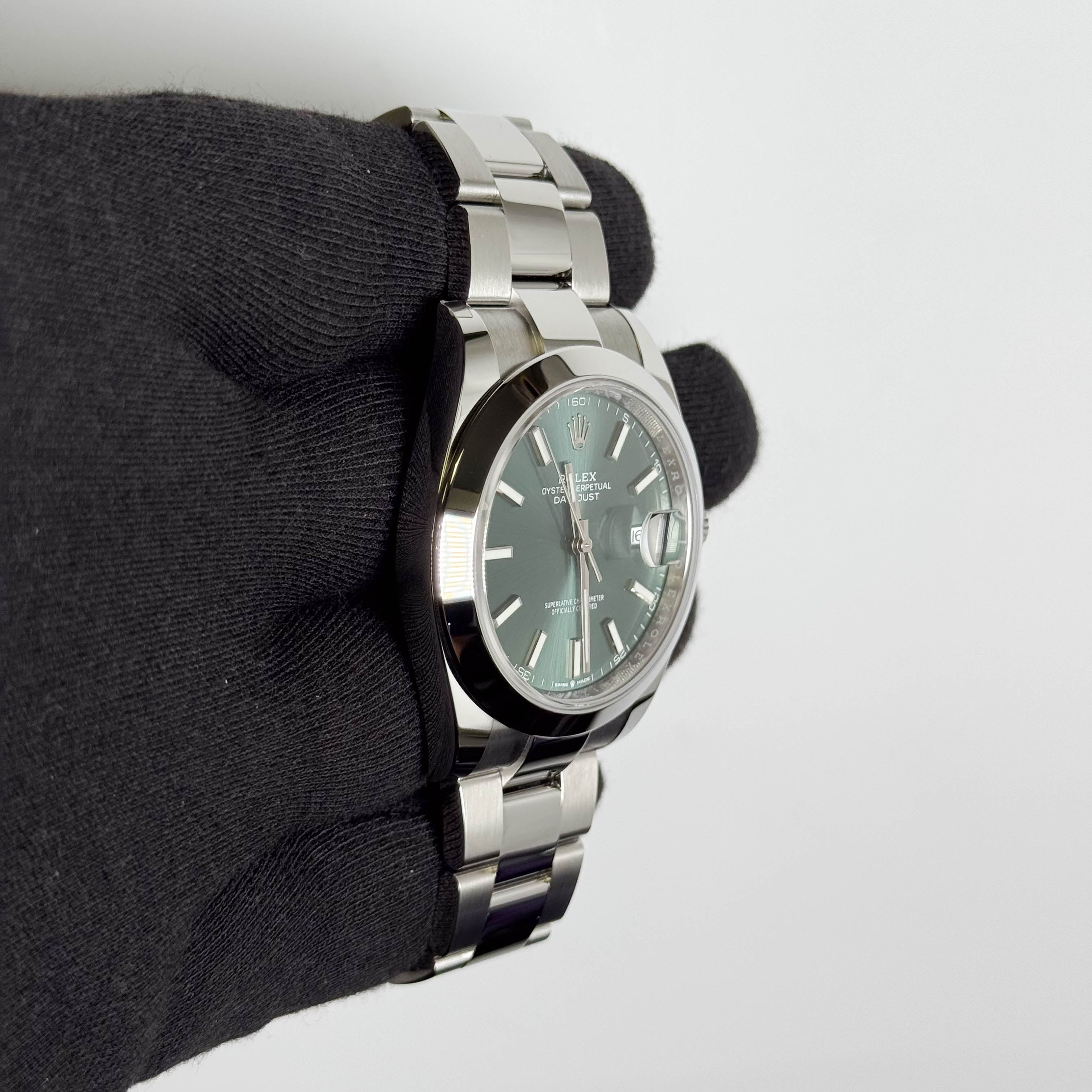 Rolex Datejust 41mm Green Dial Watch Ref# 126300