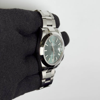 Rolex Datejust 41mm Green Dial Watch Ref# 126300 - Happy Jewelers Fine Jewelry Lifetime Warranty