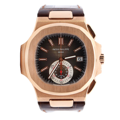 Patek Philippe Nautilus 40.5mm Brown Dial Watch Ref# 5980R-001 - Happy Jewelers Fine Jewelry Lifetime Warranty