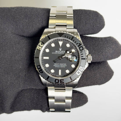 Rolex Yacht-Master 42mm Black Dial Watch Ref# 226627 - Happy Jewelers Fine Jewelry Lifetime Warranty