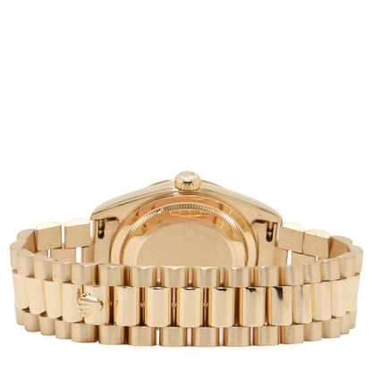 Rolex Day-Date Yellow Gold 36mm Champagne Diamond Dial Watch Reference #: 18238 - Happy Jewelers Fine Jewelry Lifetime Warranty