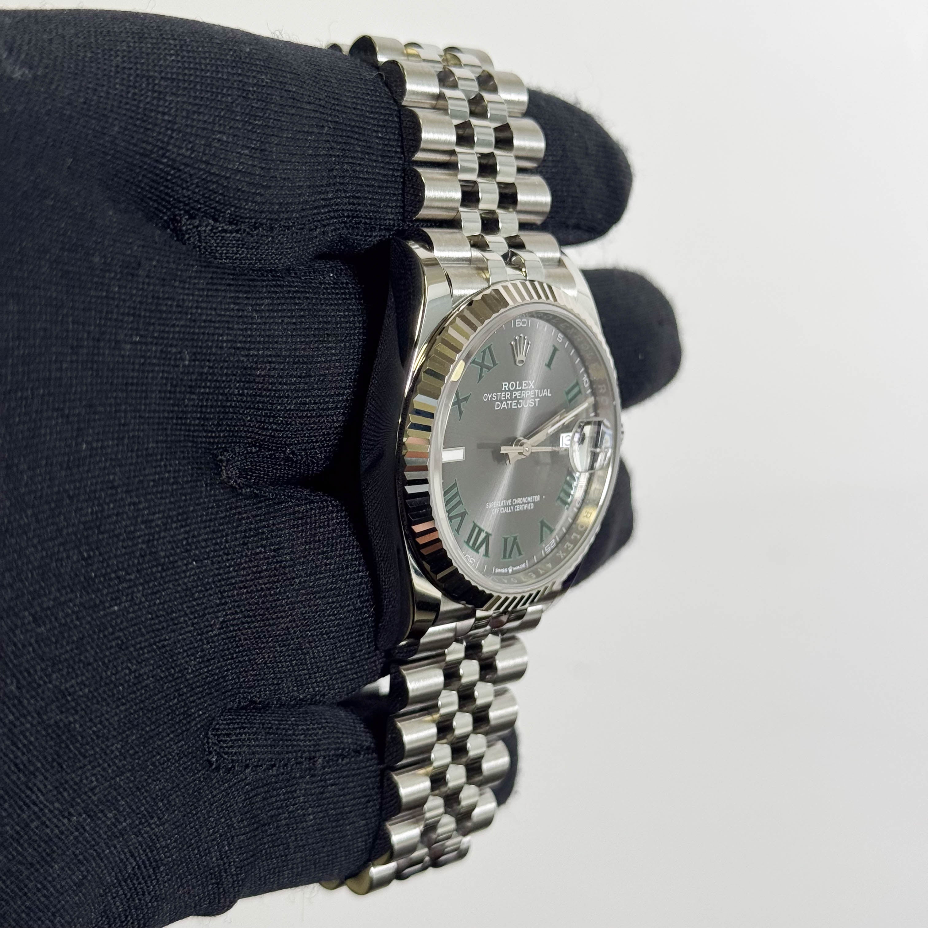 Rolex Datejust 36mm Wimbledon Dial Watch Ref# 126234 - Happy Jewelers Fine Jewelry Lifetime Warranty