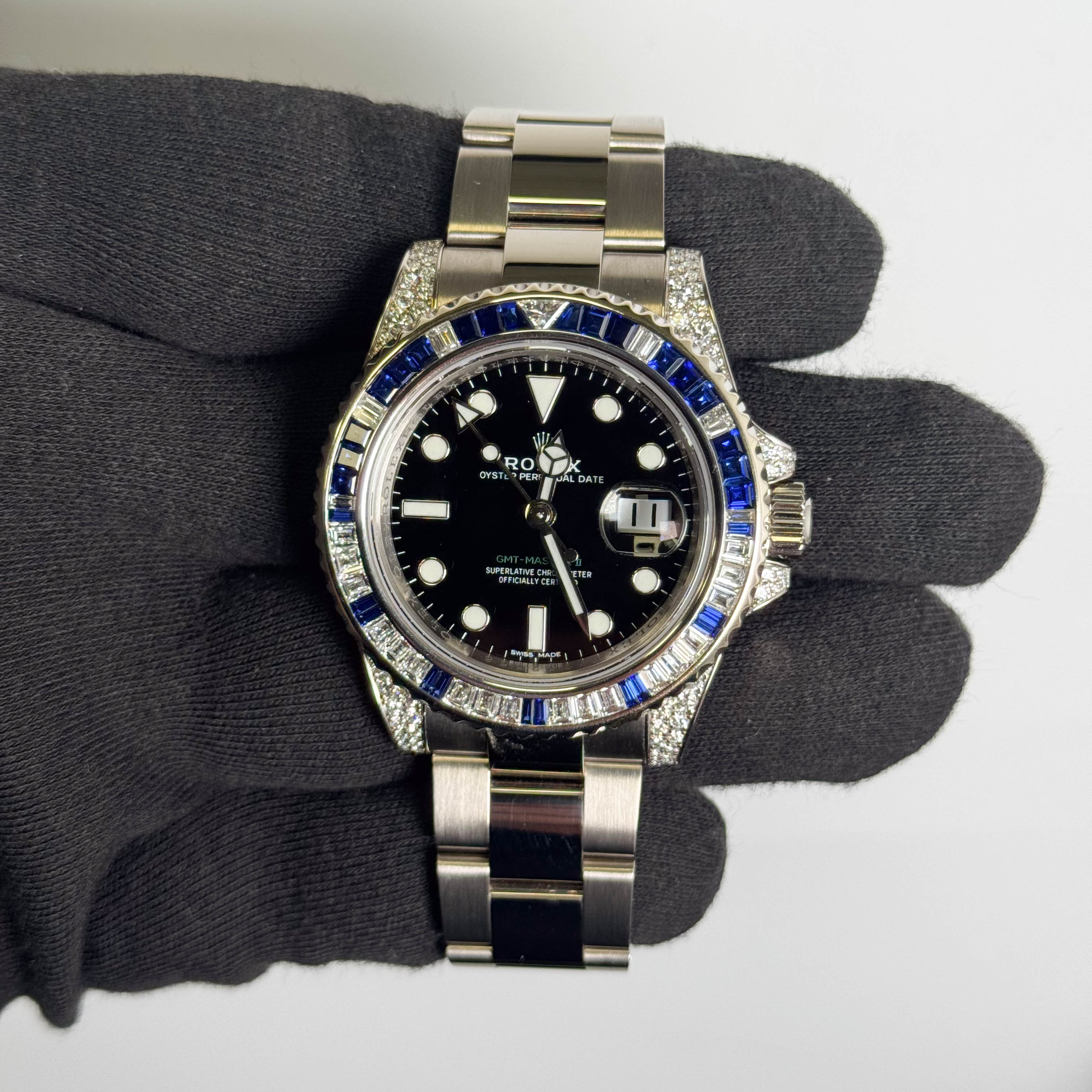 Rolex GMT Master II 40mm Black Dial Watch Ref# 116759SA