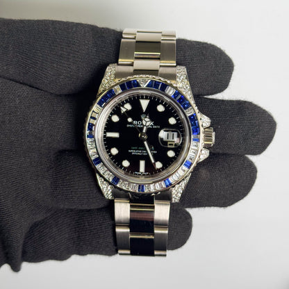 Rolex GMT Master II 40mm Black Dial Watch Ref# 116759SA