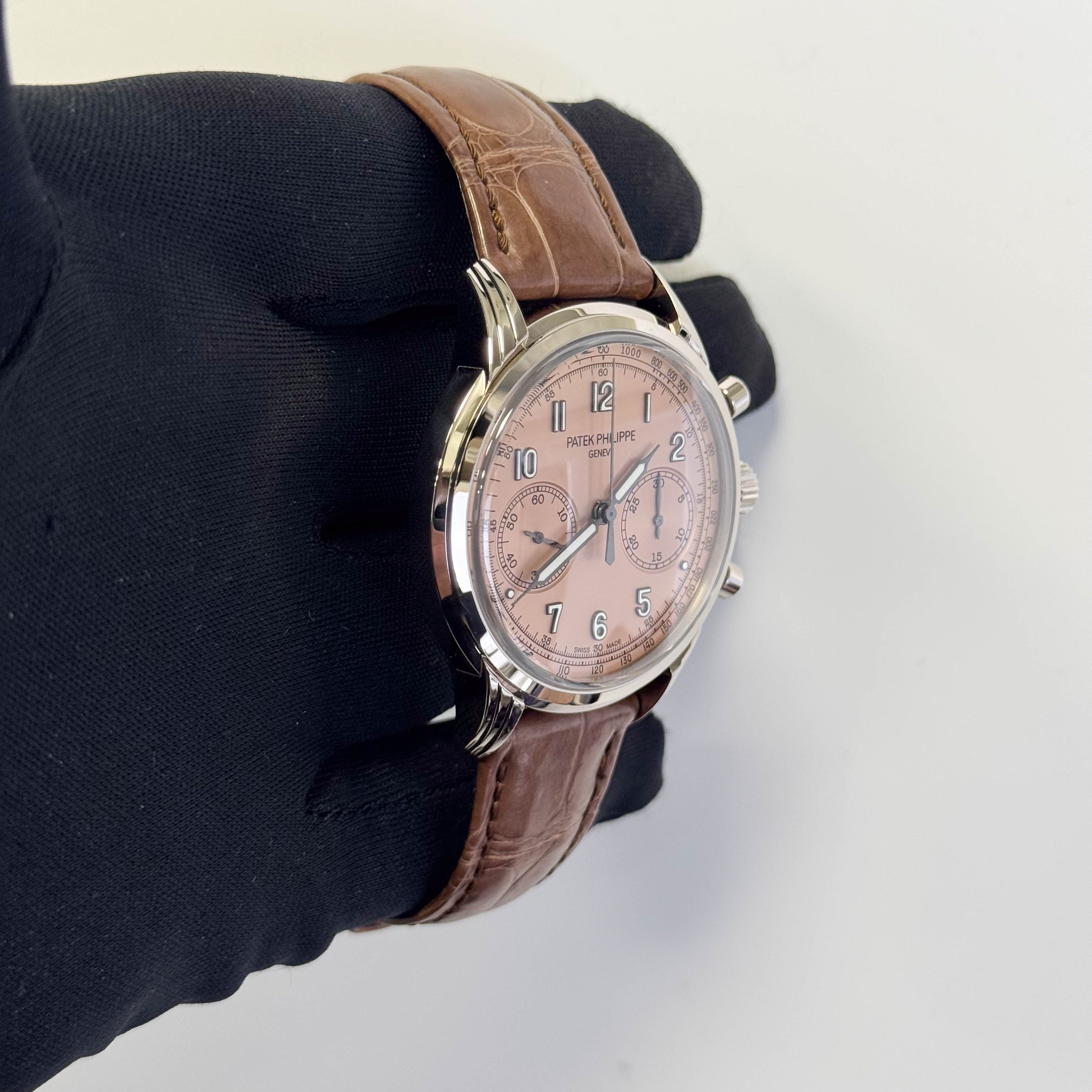 Patek Philippe Complications 41mm Salmon Dial Watch Ref# 5172G-001 - Happy Jewelers Fine Jewelry Lifetime Warranty
