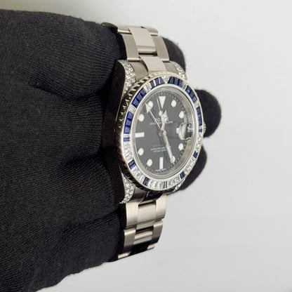 Rolex GMT Master II 40mm Black Dial Watch Ref# 116759SA