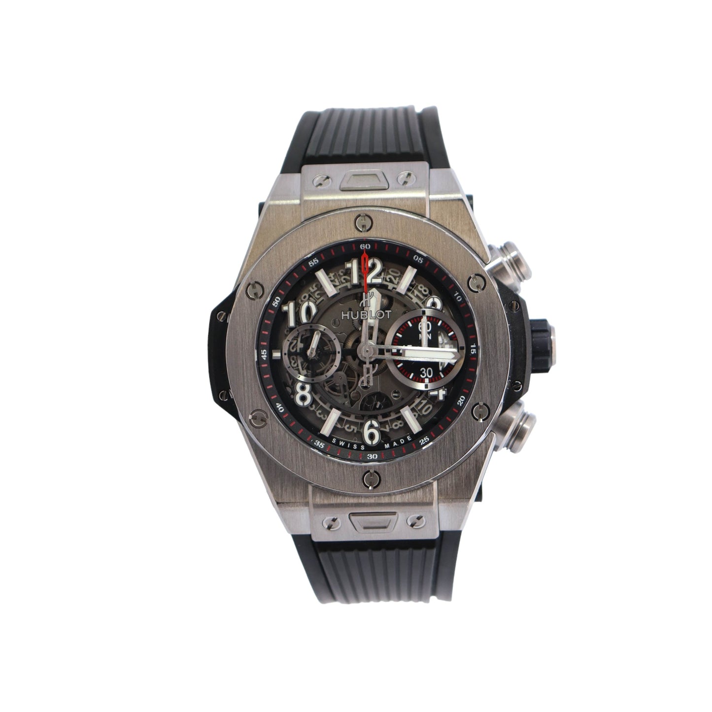 Hublot Big Bang 45mm Skeletal Dial Watch Ref# 411.NX.1170.RX