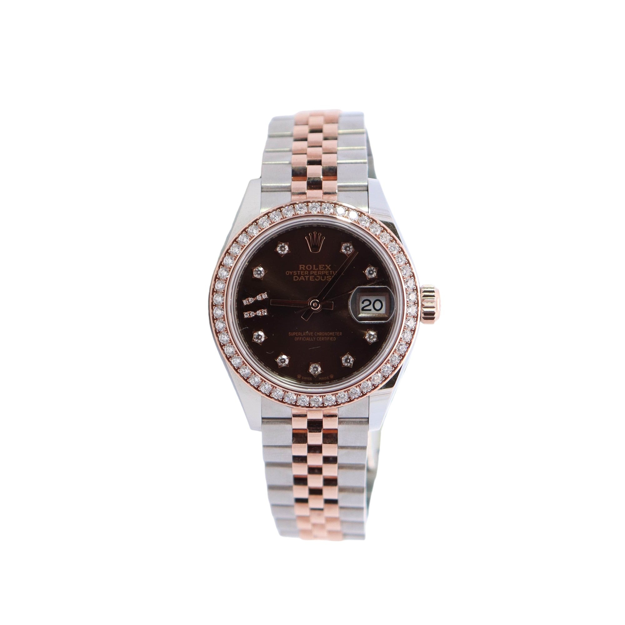 Rolex Datejust 28mm Brown Dial Watch Ref# 279381RBR - Happy Jewelers Fine Jewelry Lifetime Warranty