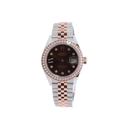 Rolex Datejust 28mm Brown Dial Watch Ref# 279381RBR - Happy Jewelers Fine Jewelry Lifetime Warranty