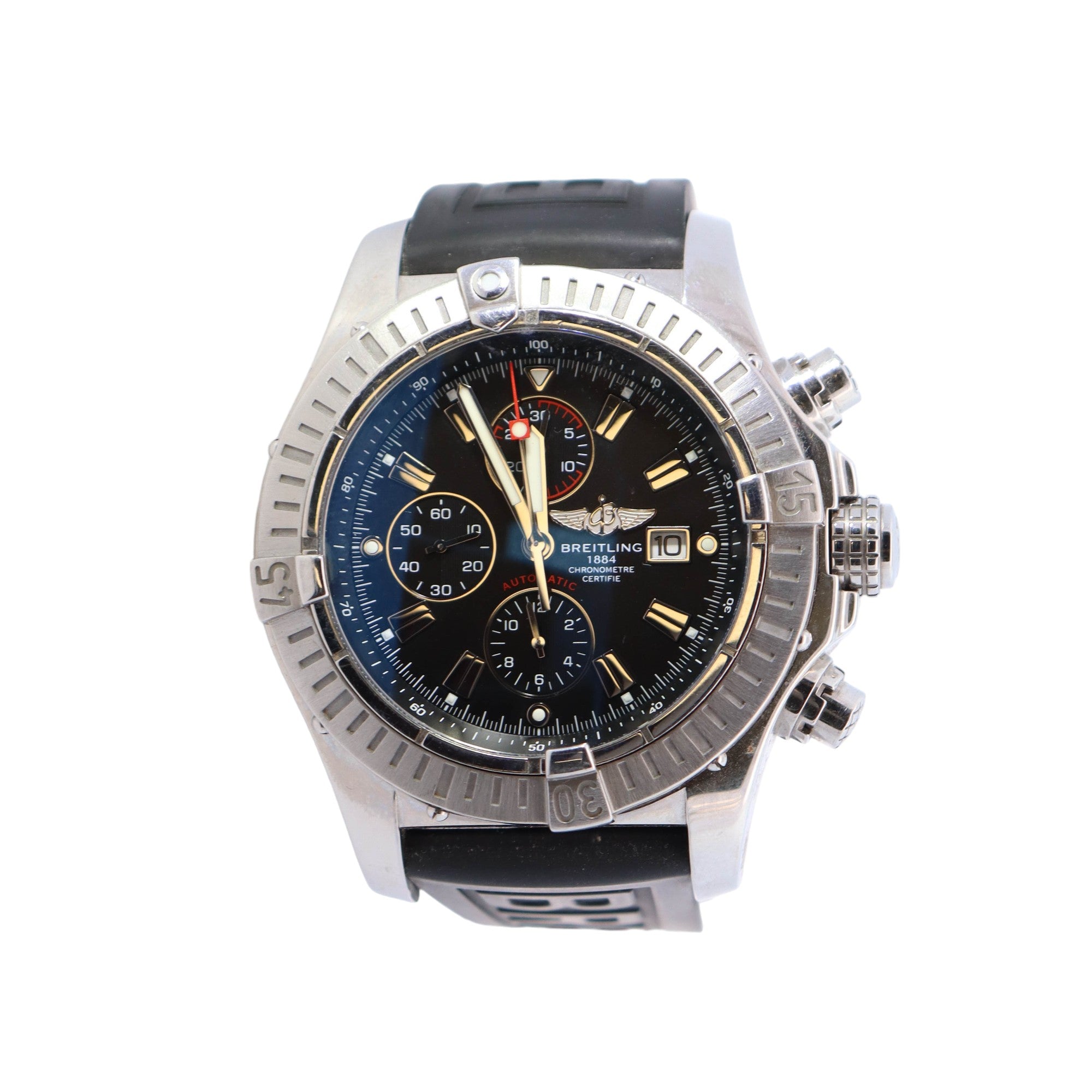Breitling Super Avenger 48mm Black Dial Watch Ref# A1337011 - Happy Jewelers Fine Jewelry Lifetime Warranty