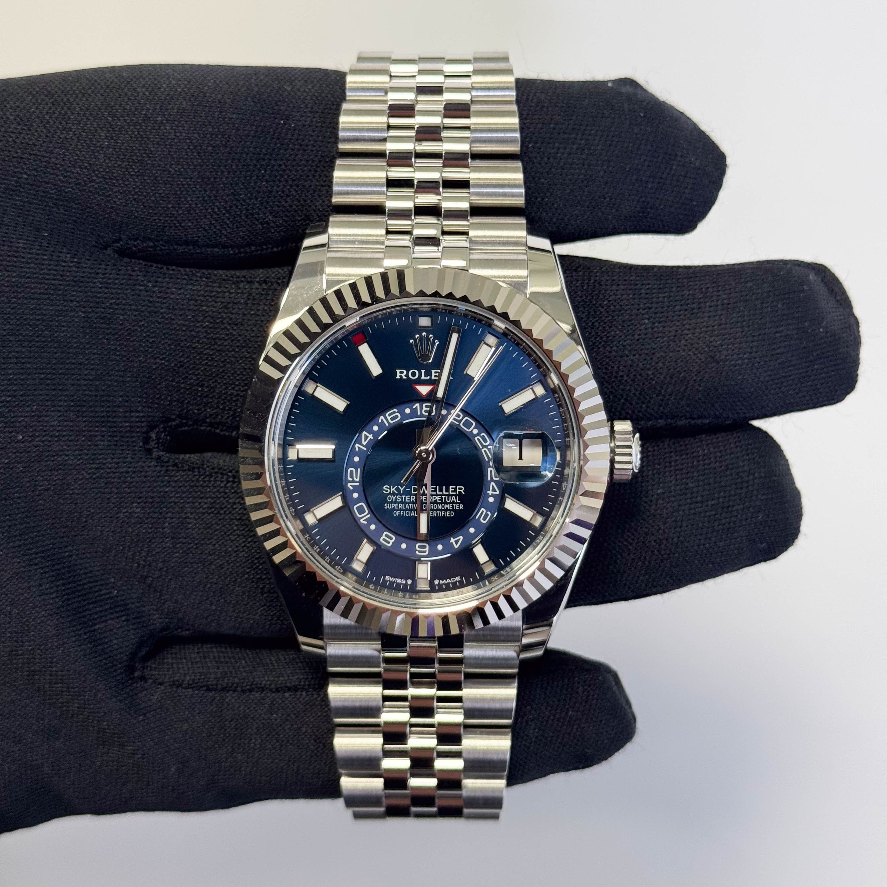 Rolex Sky-Dweller 42mm Blue Dial Watch Ref# 336934 - Happy Jewelers Fine Jewelry Lifetime Warranty