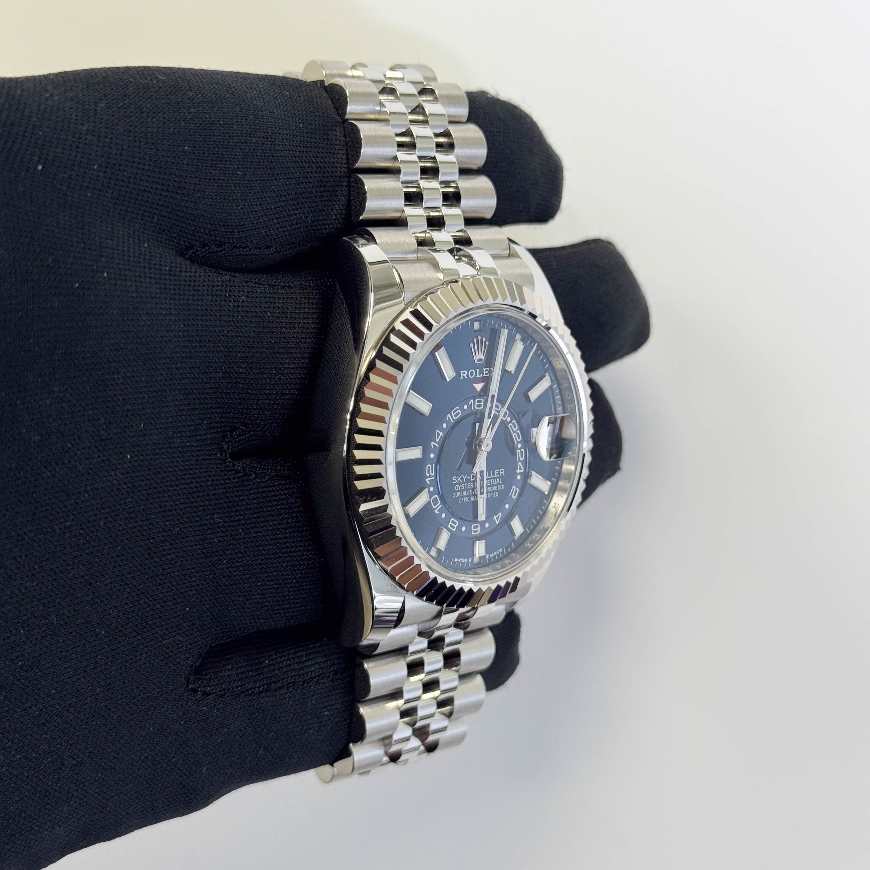 Rolex Sky-Dweller 42mm Blue Dial Watch Ref# 336934 - Happy Jewelers Fine Jewelry Lifetime Warranty