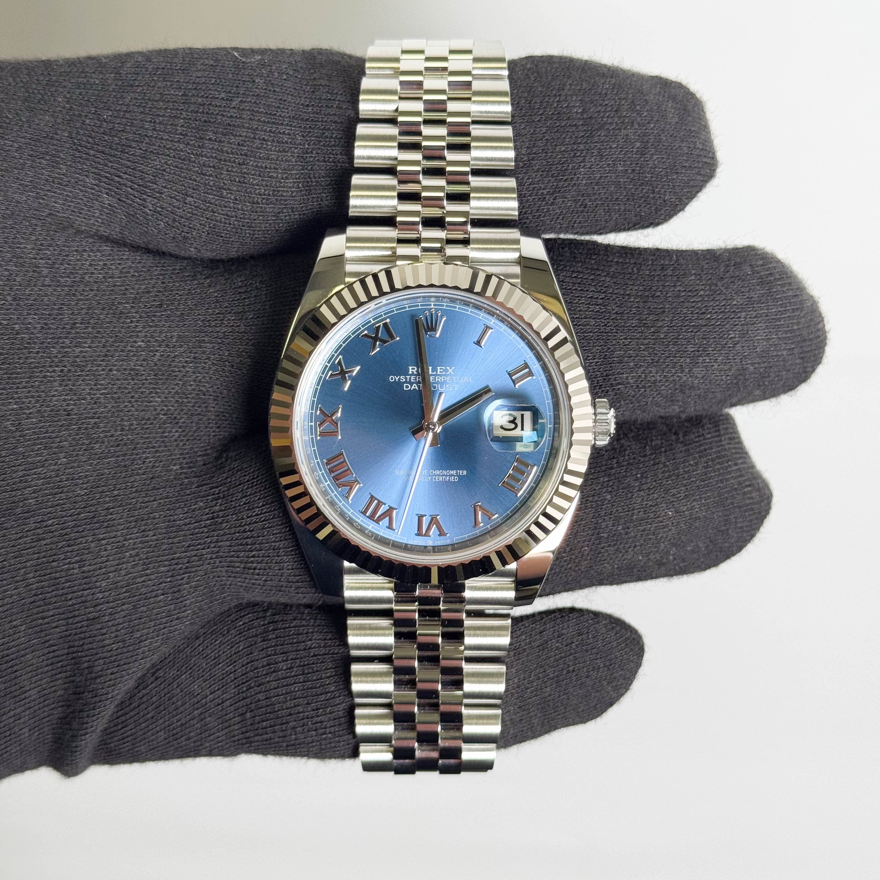 Rolex Datejust 41mm Blue Dial Watch Ref# 126334