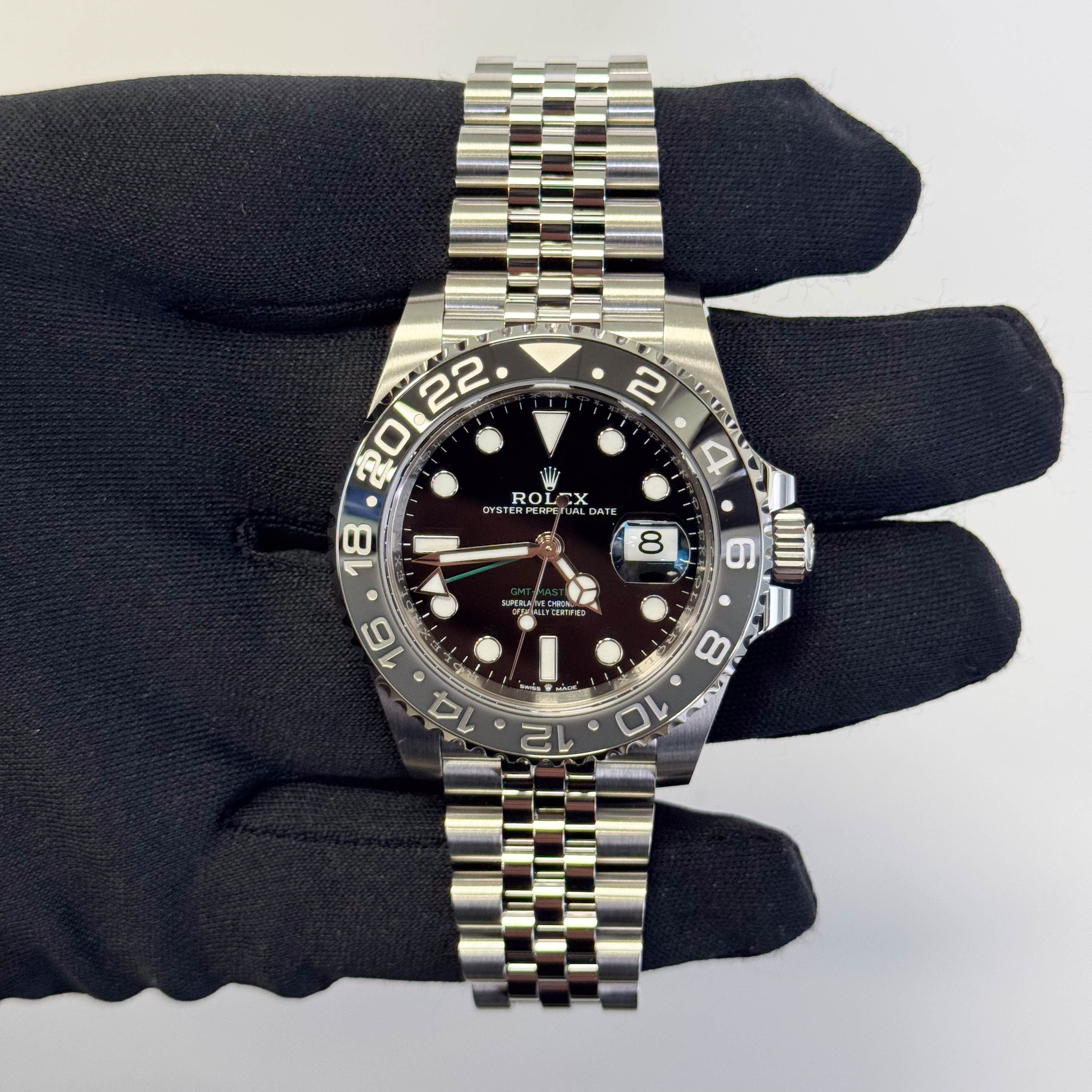 Rolex GMT-Master II 40mm Black Dial Watch Ref# 126710GRNR - Happy Jewelers Fine Jewelry Lifetime Warranty