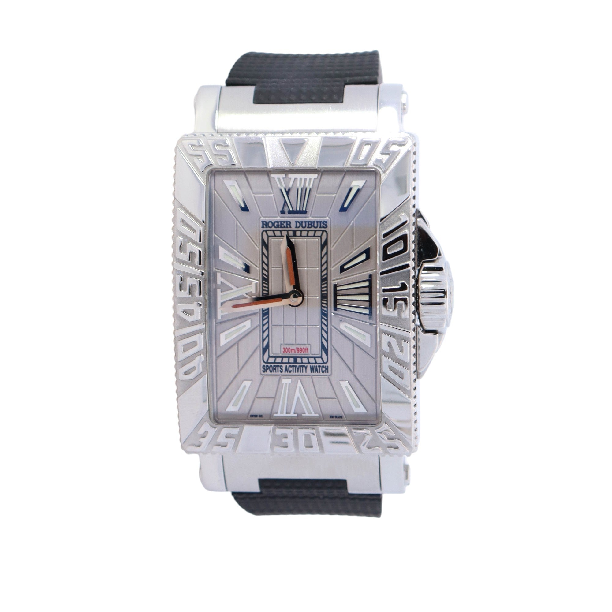 Roger Dubuis Sea More 34x46mm Silver Dial Watch Ref# MS34 21 9 3.53 W - Happy Jewelers Fine Jewelry Lifetime Warranty