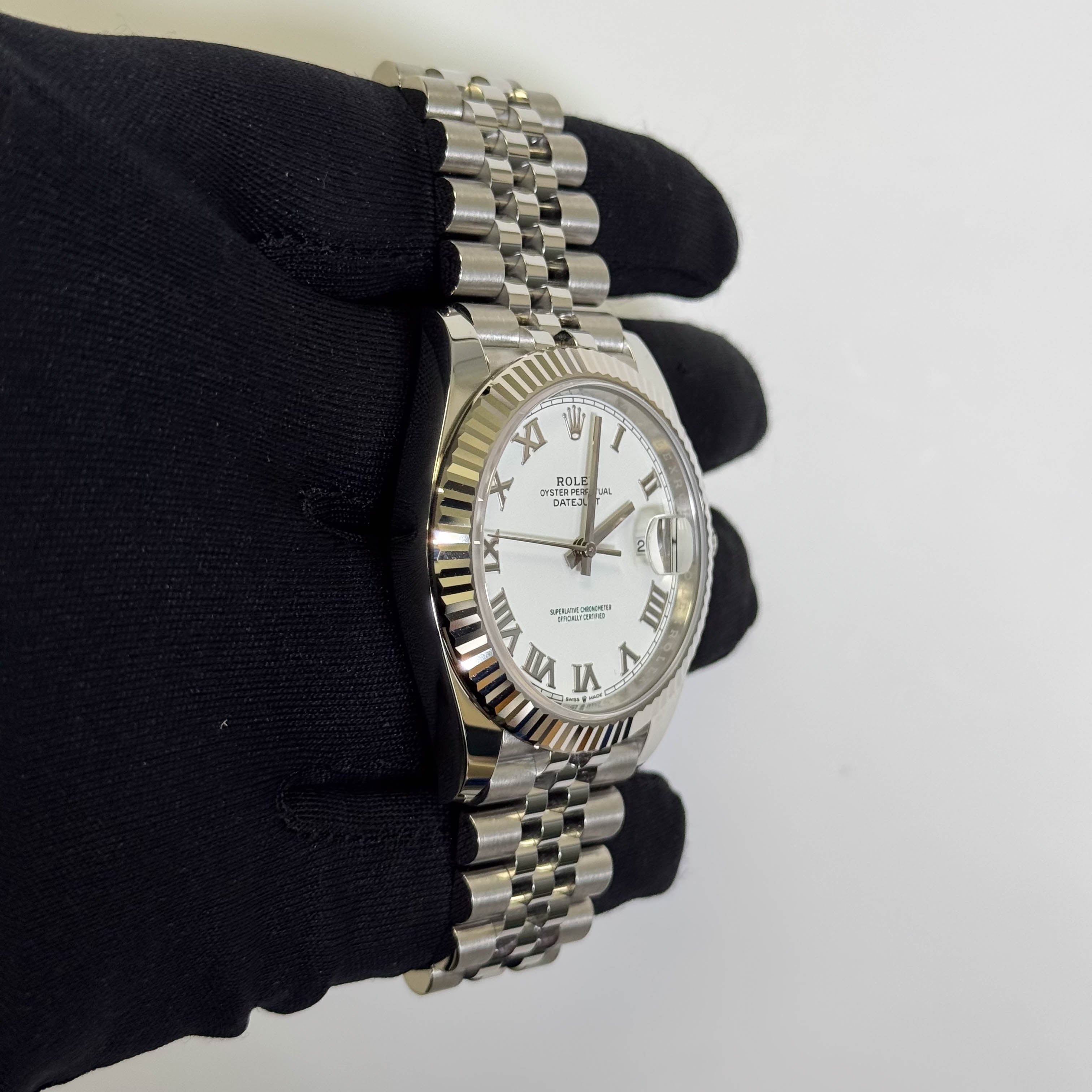 Rolex Datejust 41mm White Dial Watch Ref# 126334