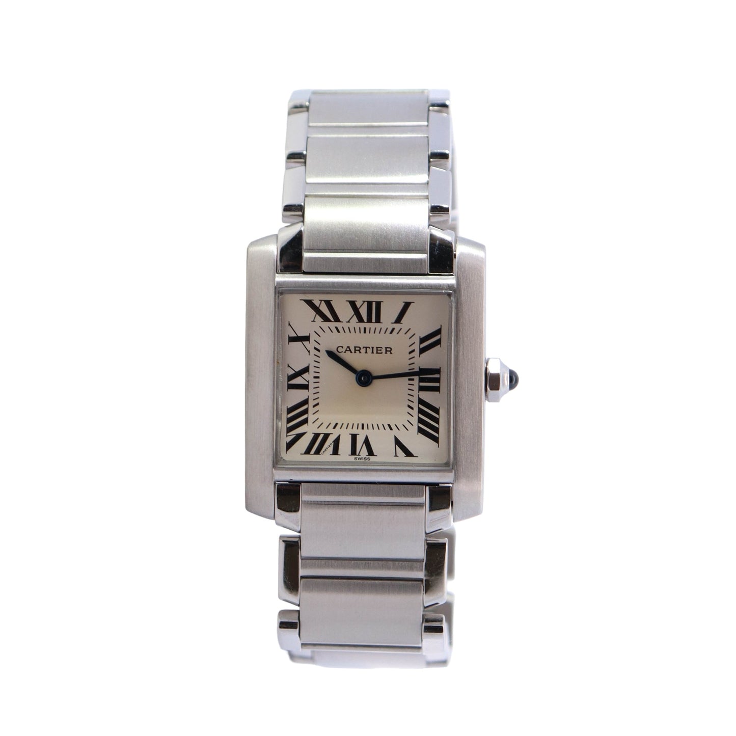 Cartier Tank 25mm White Dial Watch Ref# W51003Q3