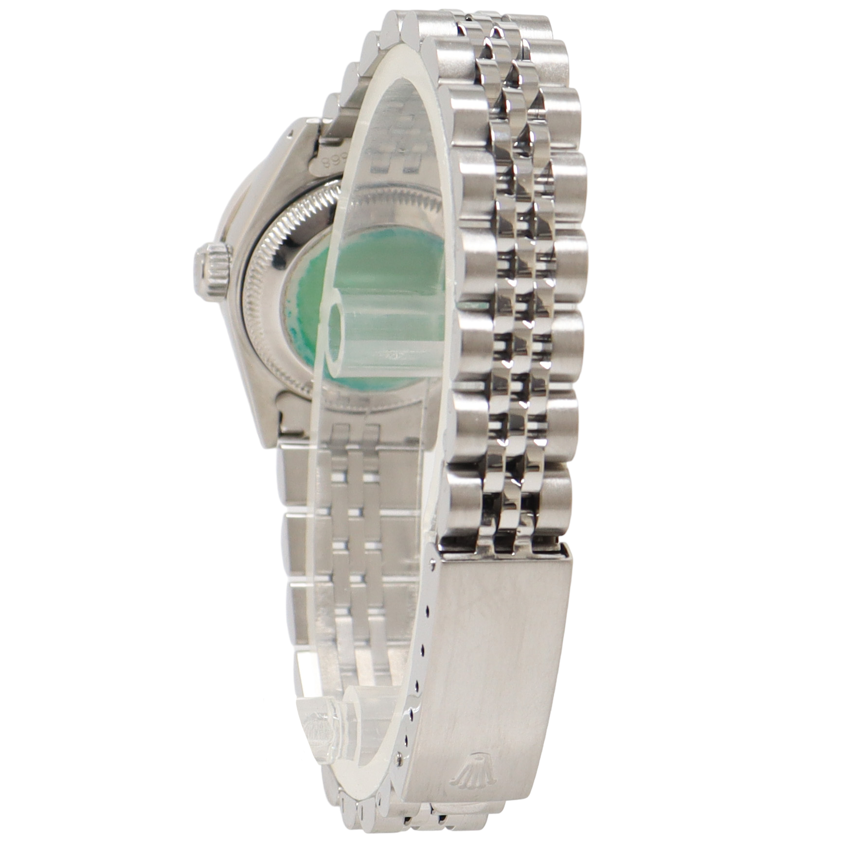 Rolex Datejust Stainless Steel 26mm Custom White MOP Diamond Dial Watch Reference#: 69174 - Happy Jewelers Fine Jewelry Lifetime Warranty