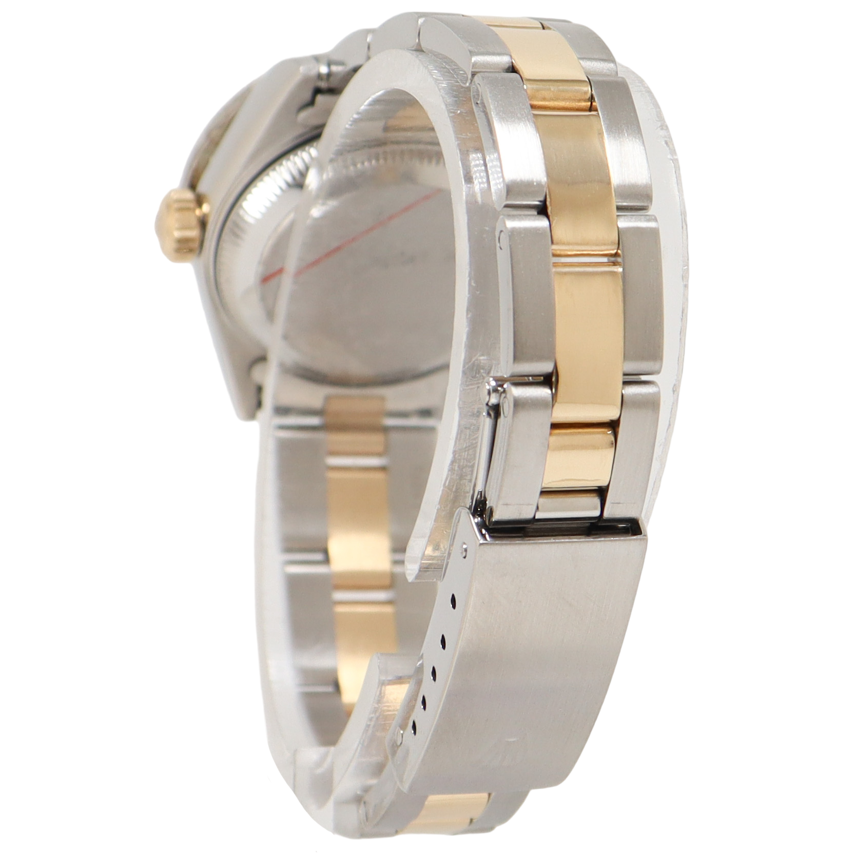 Rolex Datejust Two Tone Stainless Steel & Yellow Gold 26mm Custom White MOP Diamond Dial Watch Reference#: 79163 - Happy Jewelers Fine Jewelry Lifetime Warranty