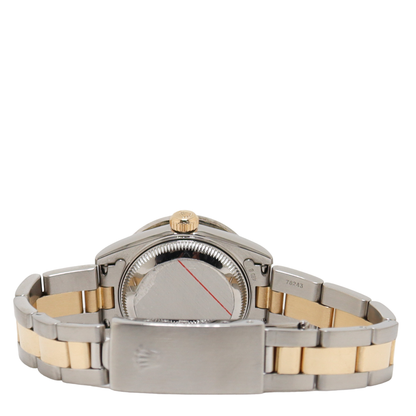 Rolex Datejust Two Tone Stainless Steel & Yellow Gold 26mm Custom White MOP Diamond Dial Watch Reference#: 79163 - Happy Jewelers Fine Jewelry Lifetime Warranty