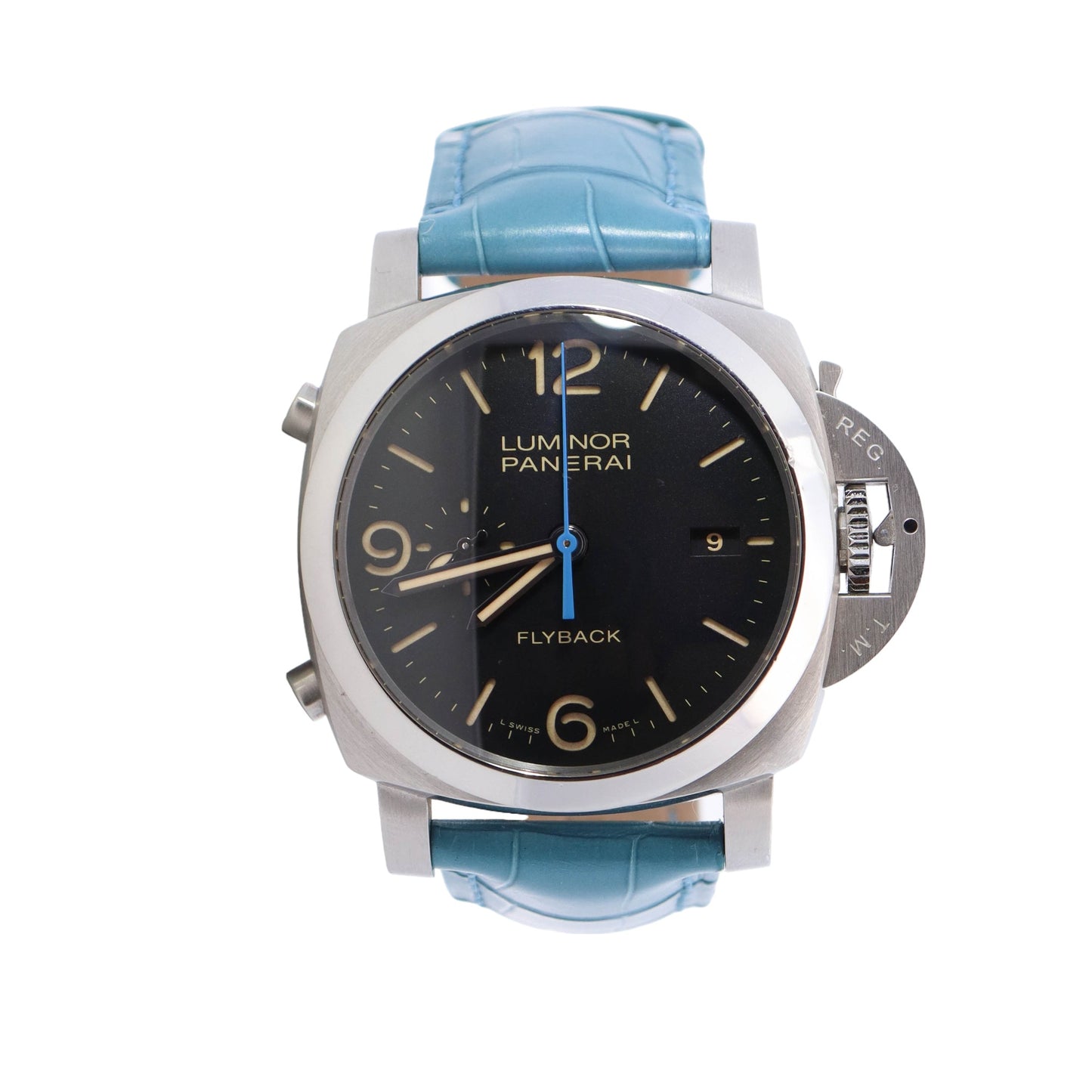 Panerai Luminor FlyBack 44mm Black Dial Watch Ref# PAM00524