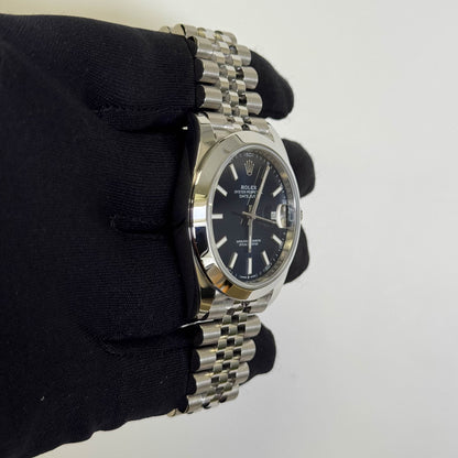 Rolex Datejust 41mm Blue Dial Watch Ref# 126300 - Happy Jewelers Fine Jewelry Lifetime Warranty