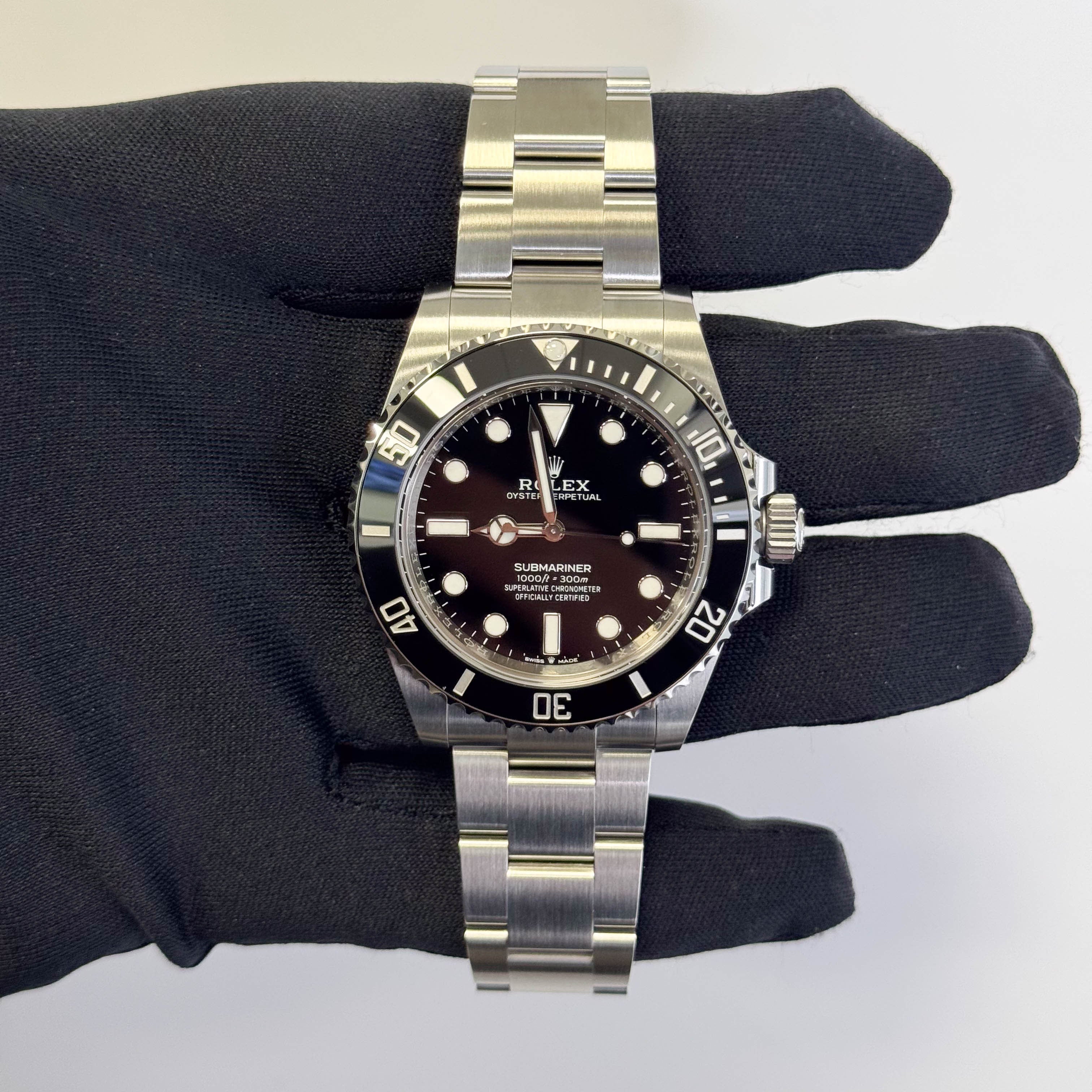 Rolex Submariner 41mm Black Dial Watch Ref# 124060 - Happy Jewelers Fine Jewelry Lifetime Warranty