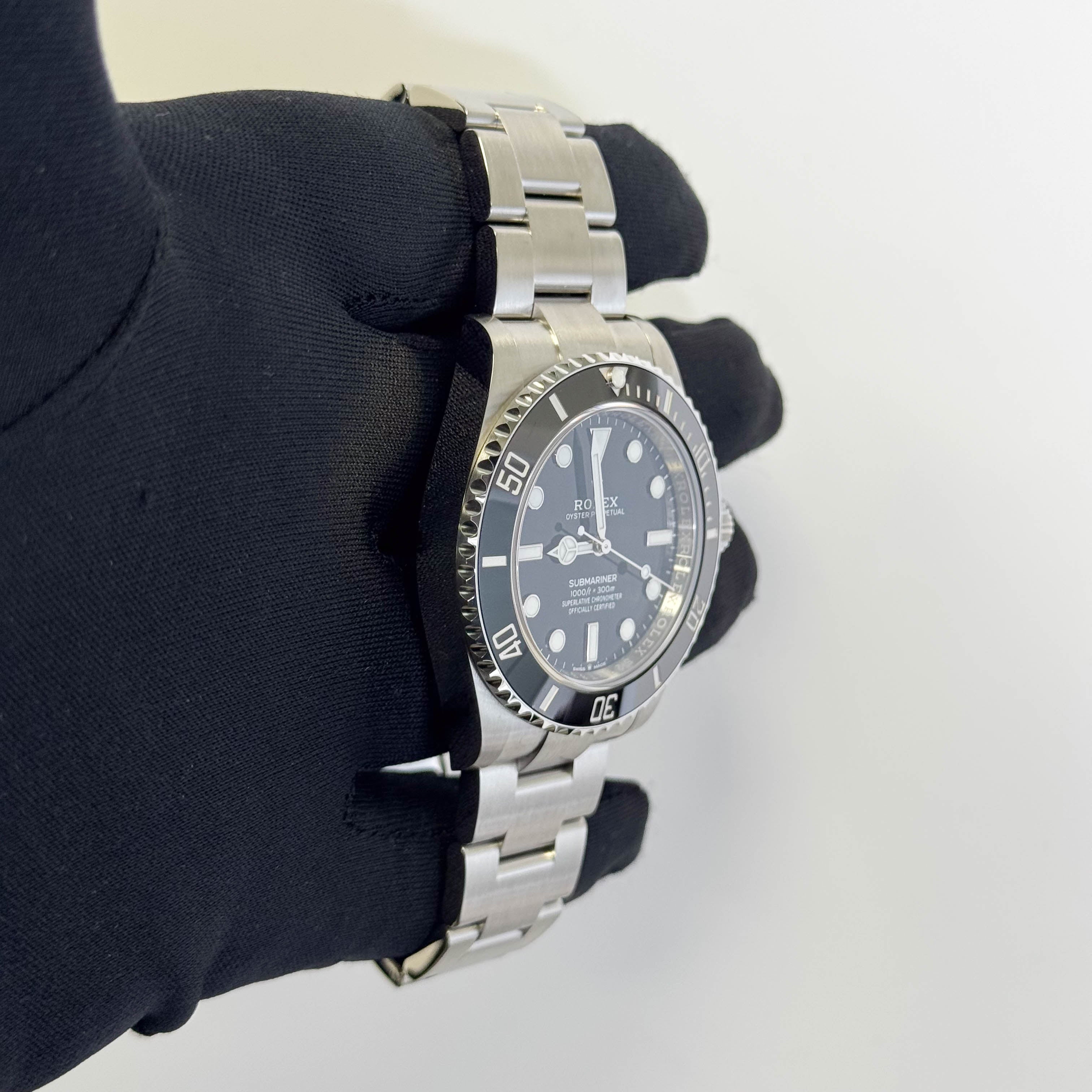 Rolex Submariner 41mm Black Dial Watch Ref# 124060 - Happy Jewelers Fine Jewelry Lifetime Warranty