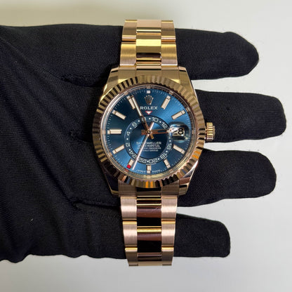 Rolex Sky-Dweller 42mm Blue Dial Watch Ref# 336935 - Happy Jewelers Fine Jewelry Lifetime Warranty