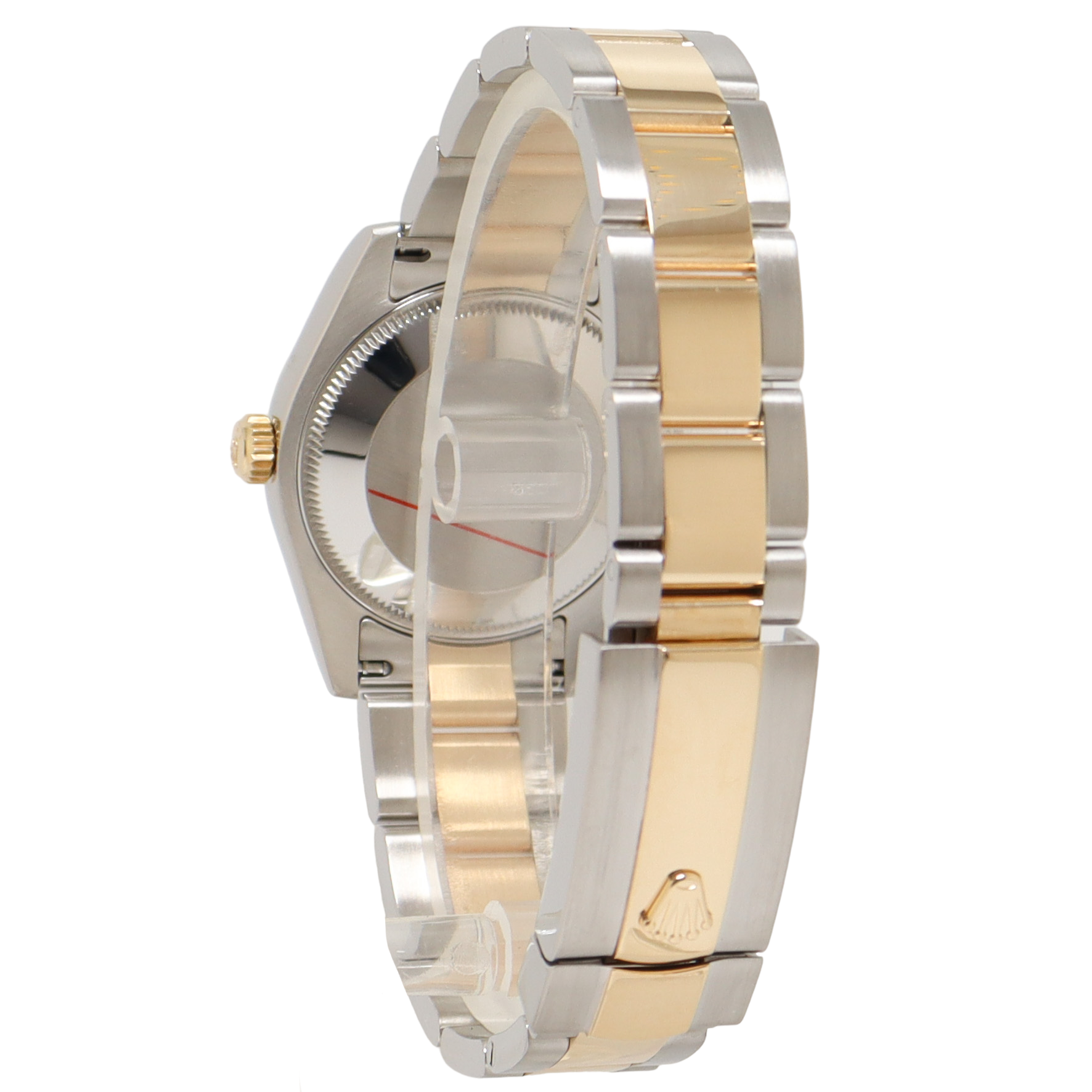 Rolex Datejust Two Tone Stainless Steel & Yellow Gold 31mm Champagne Diamond Dial Watch Reference# 178273 - Happy Jewelers Fine Jewelry Lifetime Warranty