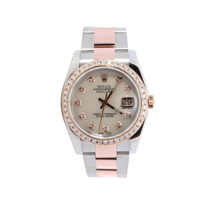 Rolex Datejust 36mm Mop Dial Watch Ref# 116261 - Happy Jewelers Fine Jewelry Lifetime Warranty