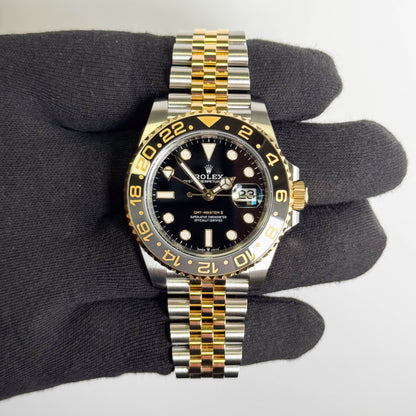 Rolex GMT-Master II Guinness 40mm Black Dial Watch Ref# 126713GRNR - Happy Jewelers Fine Jewelry Lifetime Warranty