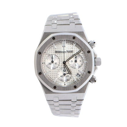 Audemars Piguet Royal Oak 41mm White Dial Watch Ref# 26240ST.OO.1320ST.07 - Happy Jewelers Fine Jewelry Lifetime Warranty