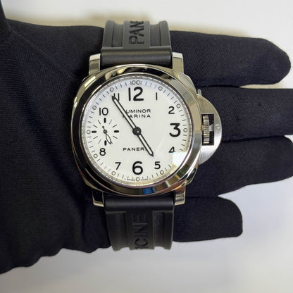 Panerai Luminor 44mm White Dial Watch Ref# PAM00113