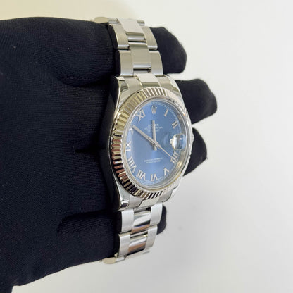 Rolex Datejust 41mm Blue Dial Watch Ref# 116334 - Happy Jewelers Fine Jewelry Lifetime Warranty