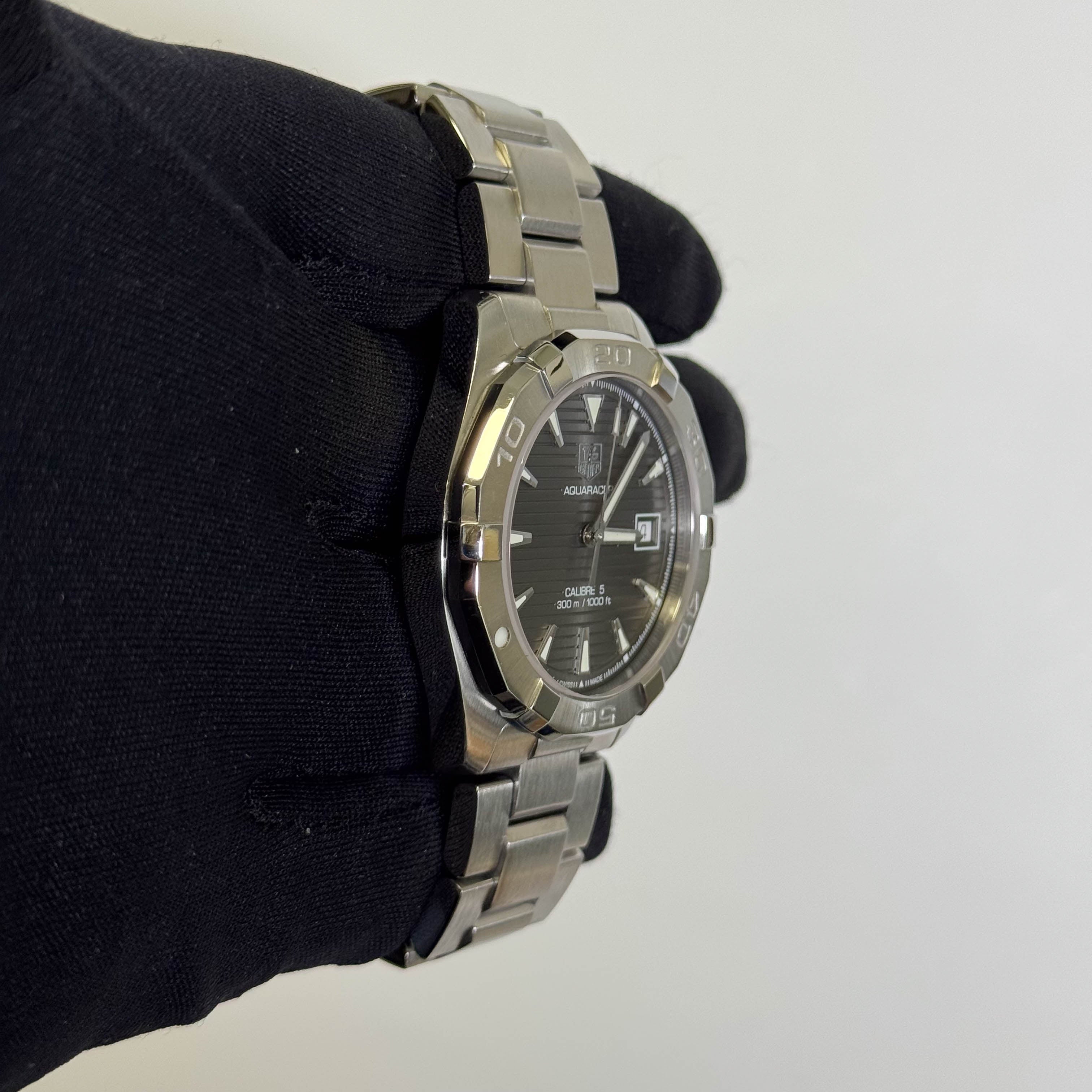 Tag Heuer Aquaracer 41mm Grey Dial Watch Ref# WAY2113.BA0928