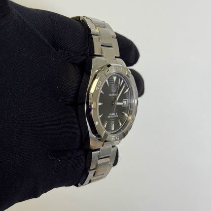 Tag Heuer Aquaracer 41mm Grey Dial Watch Ref# WAY2113.BA0928 - Happy Jewelers Fine Jewelry Lifetime Warranty