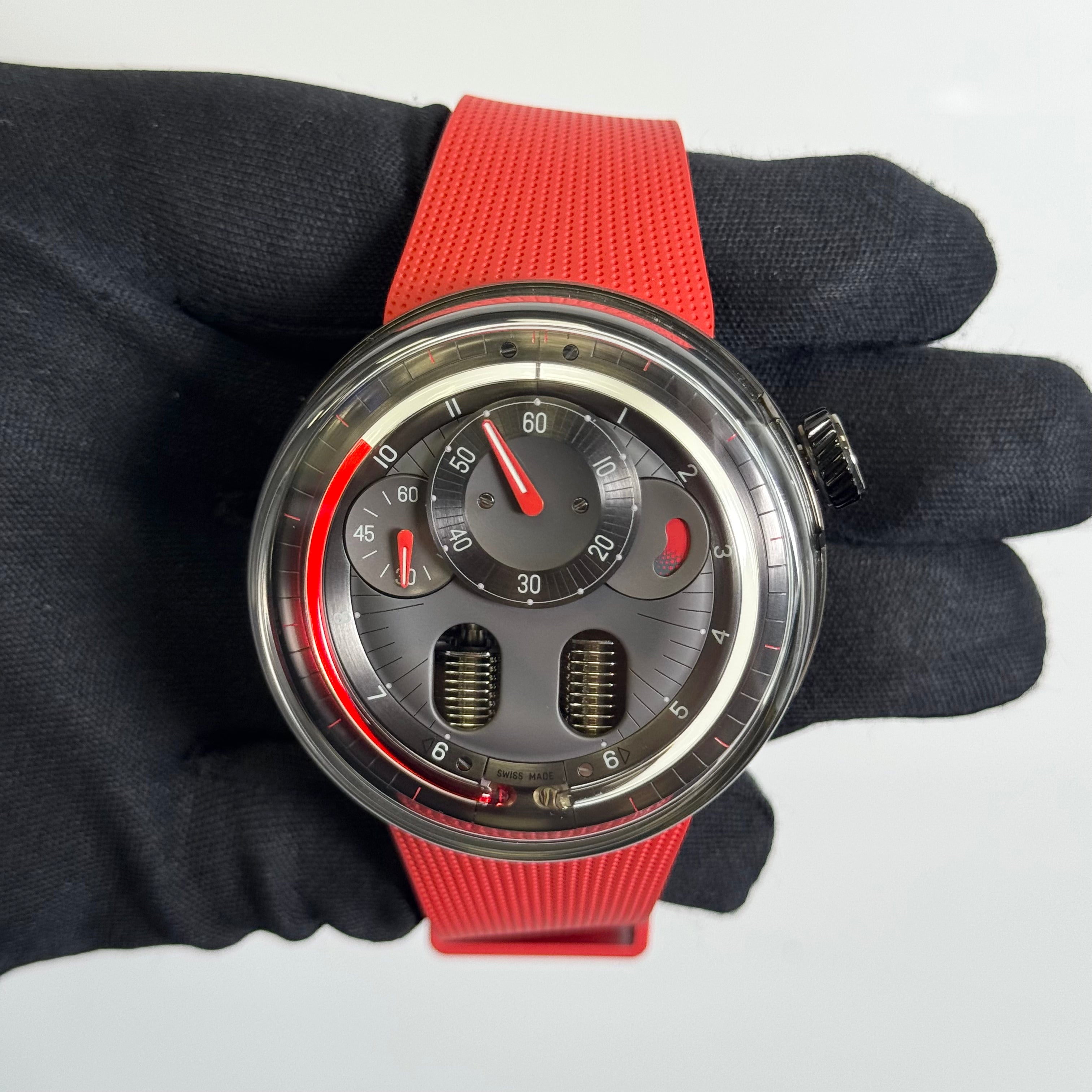 HYT H0 Stainless Steel 48.8mm Anthracite Dial Watch Ref# H01488-A - Happy Jewelers Fine Jewelry Lifetime Warranty